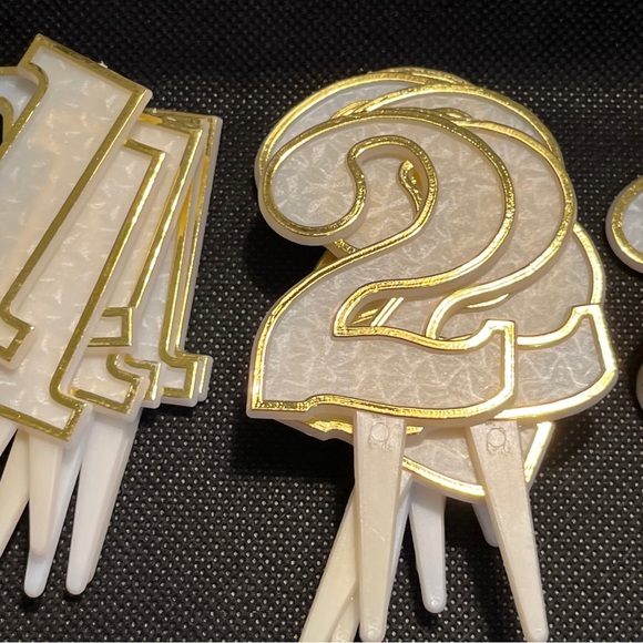 VINTAGE Lot of 79 Bakery Crafts Cake Topper Plastic Numbers Birthday Cupcakes. - Picture 3 of 17